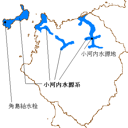 小河内水源系の図