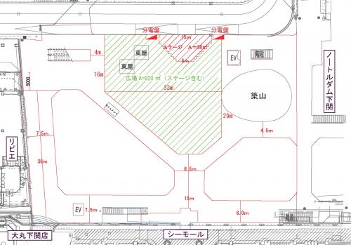 エキマチ広場利活用トライアル使用図面