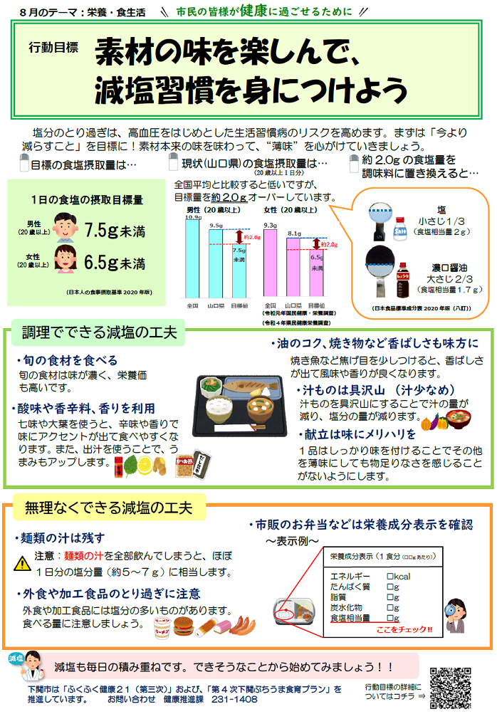 8月の行動目標