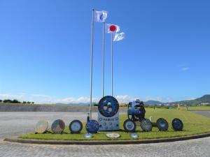 マンホール蓋の展示