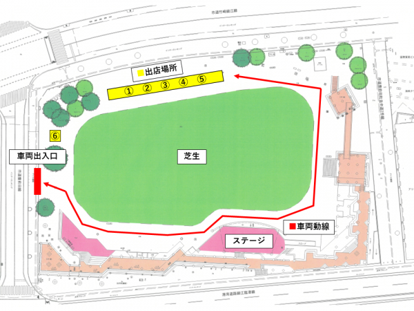 オーヴィジョン海峡ゆめ広場平面図