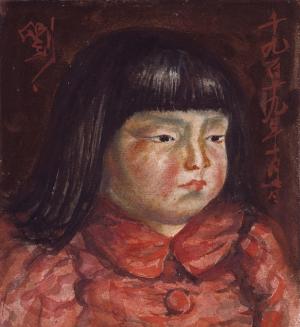 岸田劉生《外套の麗子》1919年　河村コレクション