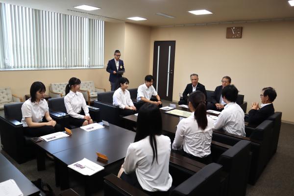 下関市議会議長、副議長への活動報告